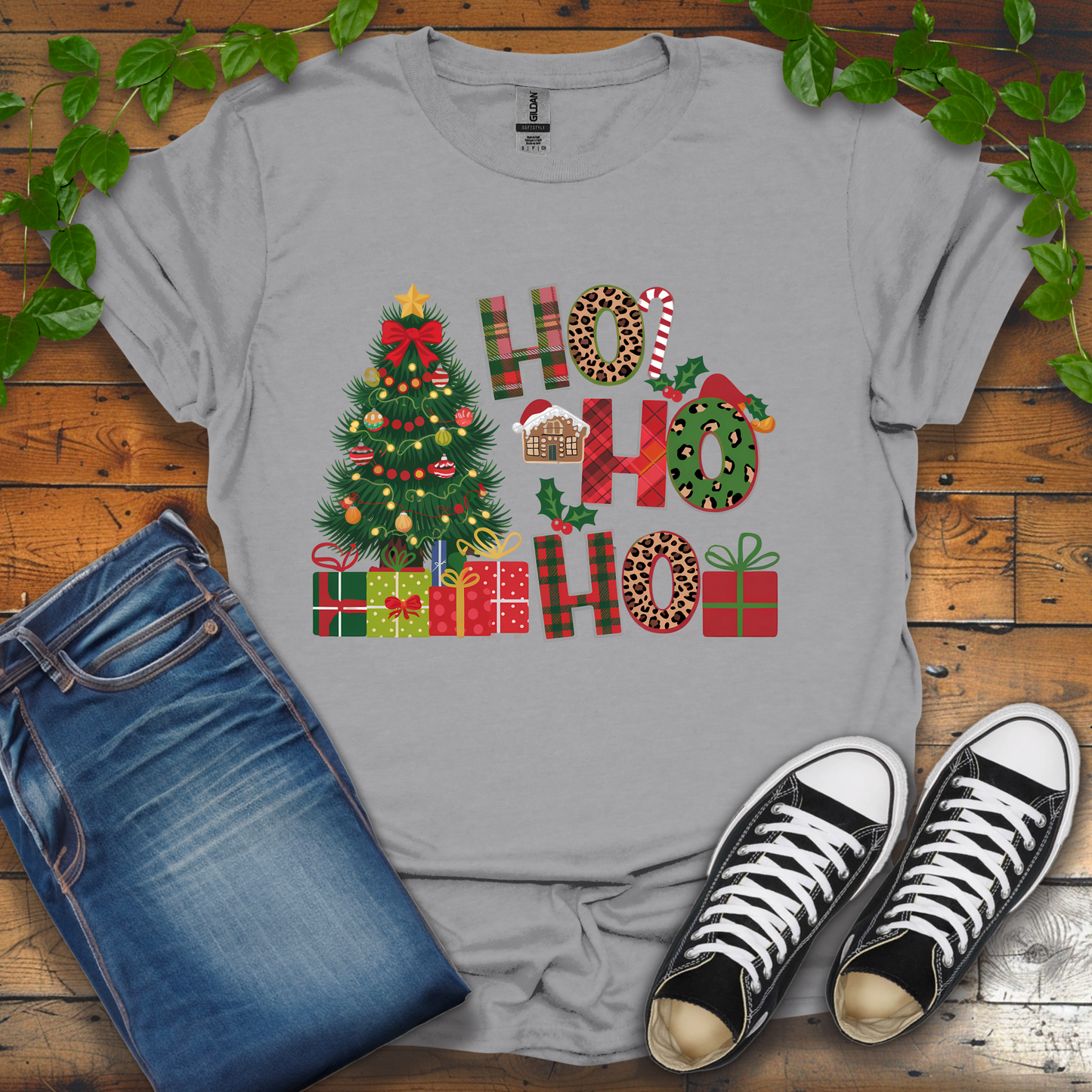 Ho Ho Ho With Christmas Tree