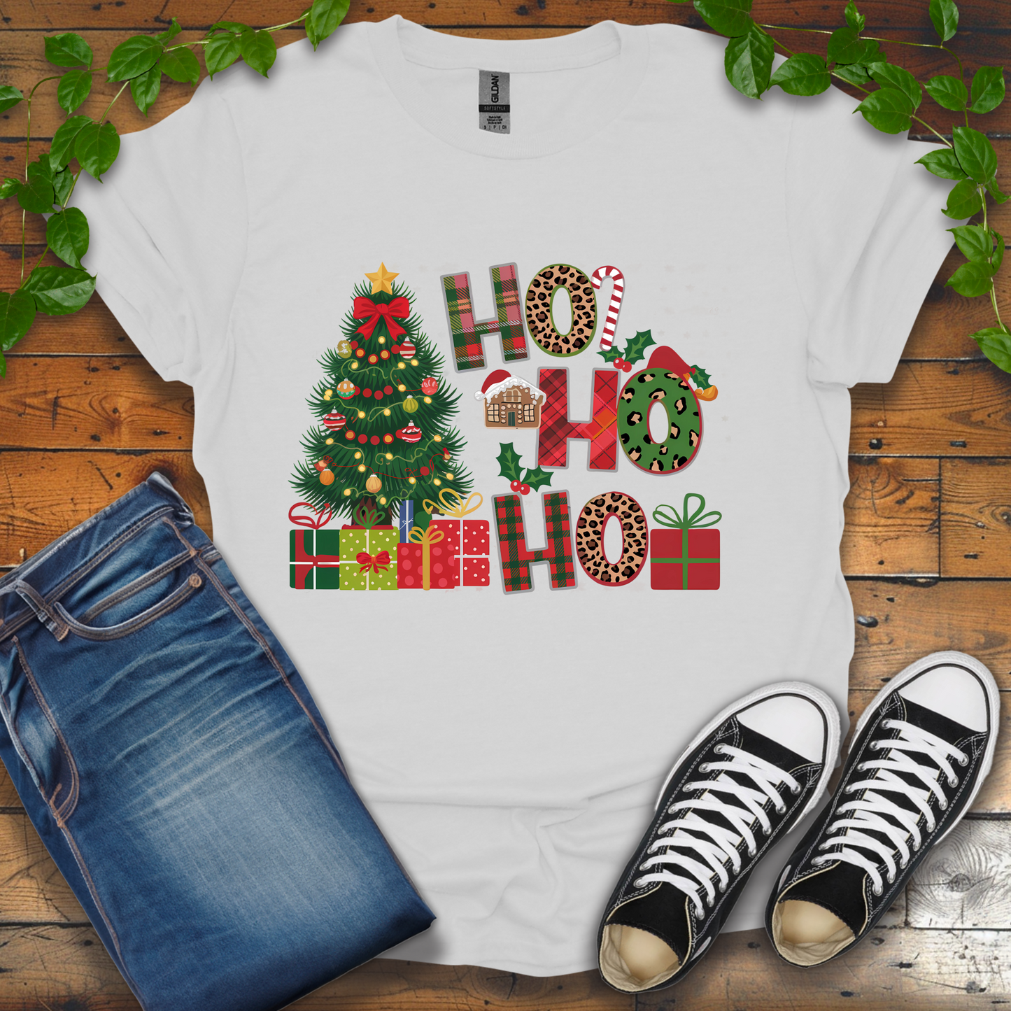 Ho Ho Ho With Christmas Tree